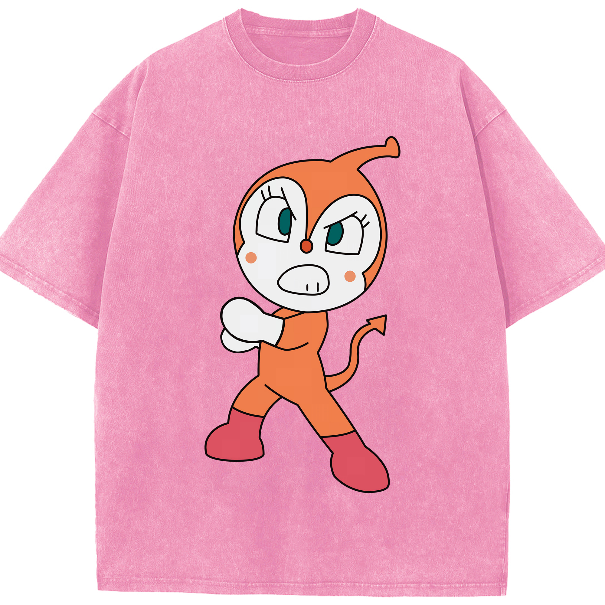 （画像用） アンパンマン Anpanman 綿100% ヴィンテージ風 半袖Tシャツ（フロントプリント）